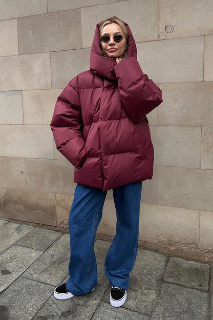 Relaxed Fit Quilted Longline Coat