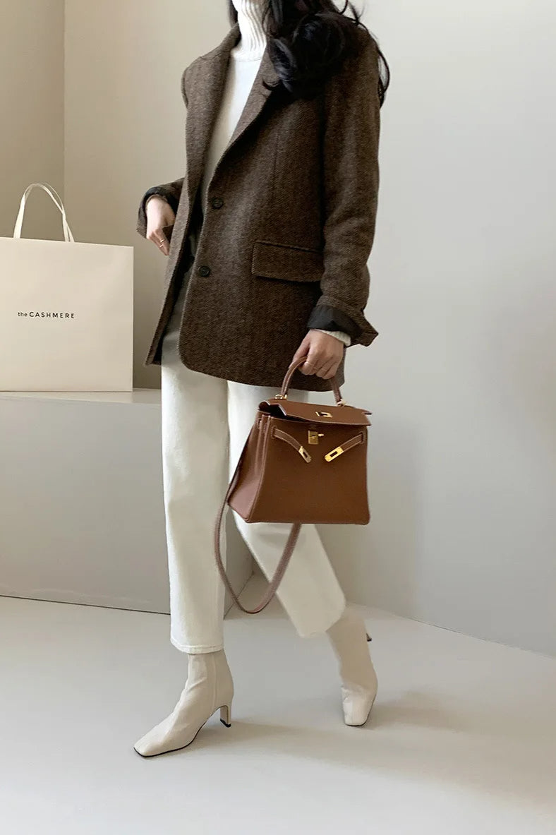 Versatile Wool Casual Blazer