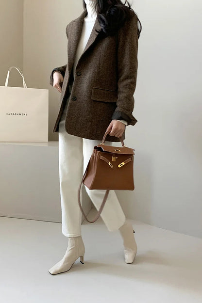 Versatile Wool Casual Blazer
