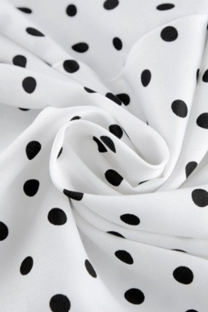 High Waist Polka Dot Bodycon Maxi Skirt