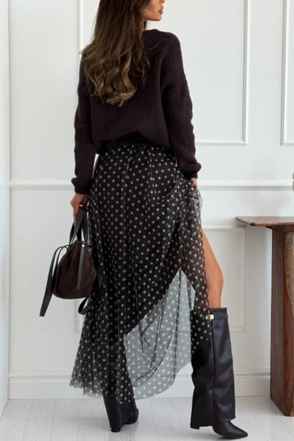 Timeless Treasures Knit Crew Neck Long Sleeve Relaxed Sweater
