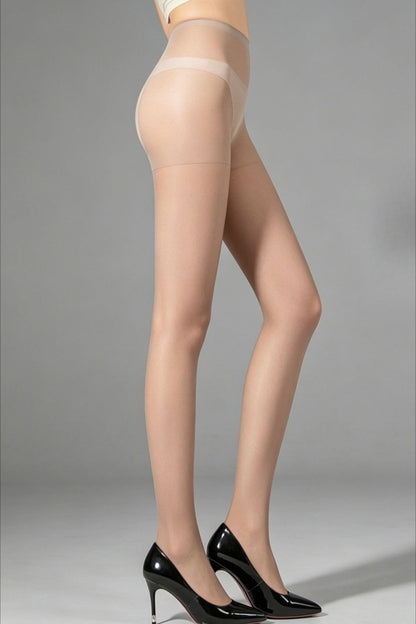 Plus Size Double Gusset Durable Sheer Tights