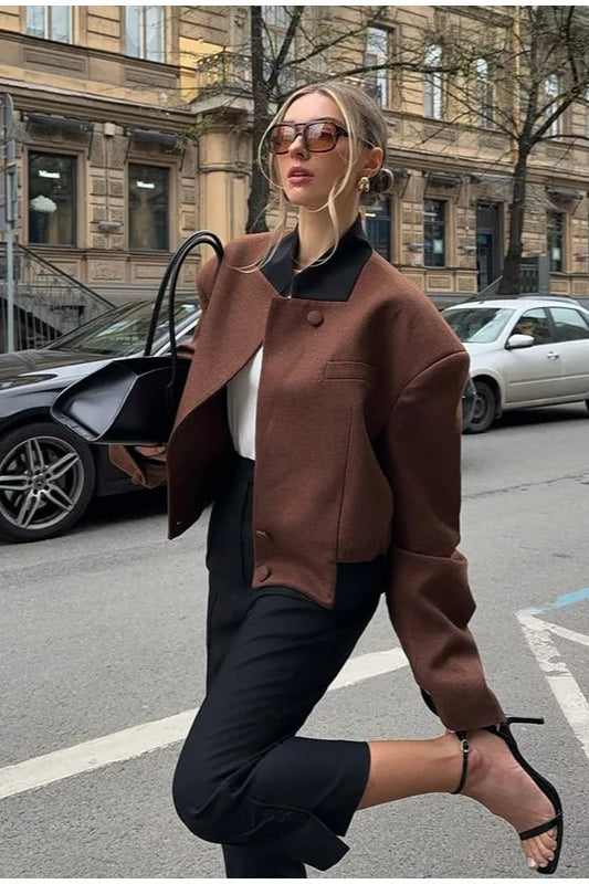 Vintage Lapel Short Jacket