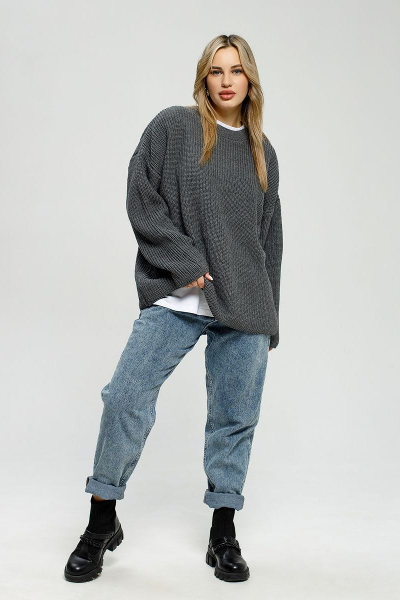 Loose Fit Pullover Knit Sweater