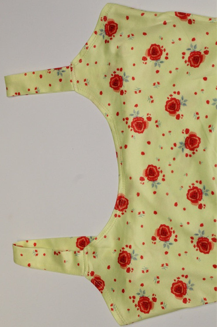 Cotton Strap Casual Maxi Floral Dress
