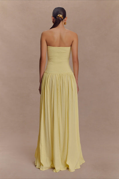 Solid Color Sleeveless Backless Ruched Corset Maxi Prom Dress