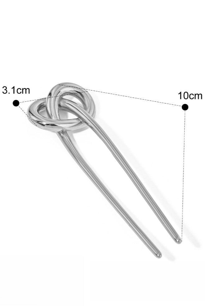 Elegant Polished Stainless Steel Hairpin