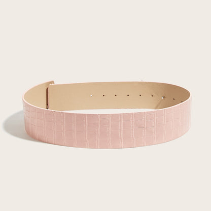 Vintage Leather Butterfly Buckle Belt