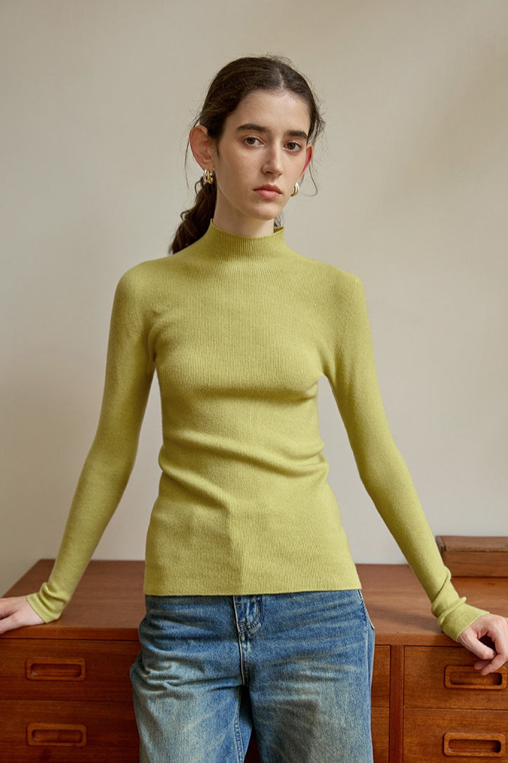 Thermal Slim Long Sleeve Knit Top