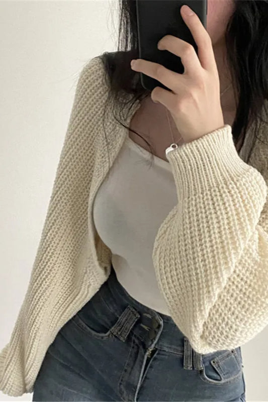 Elegant Knit Batwing Cardigan