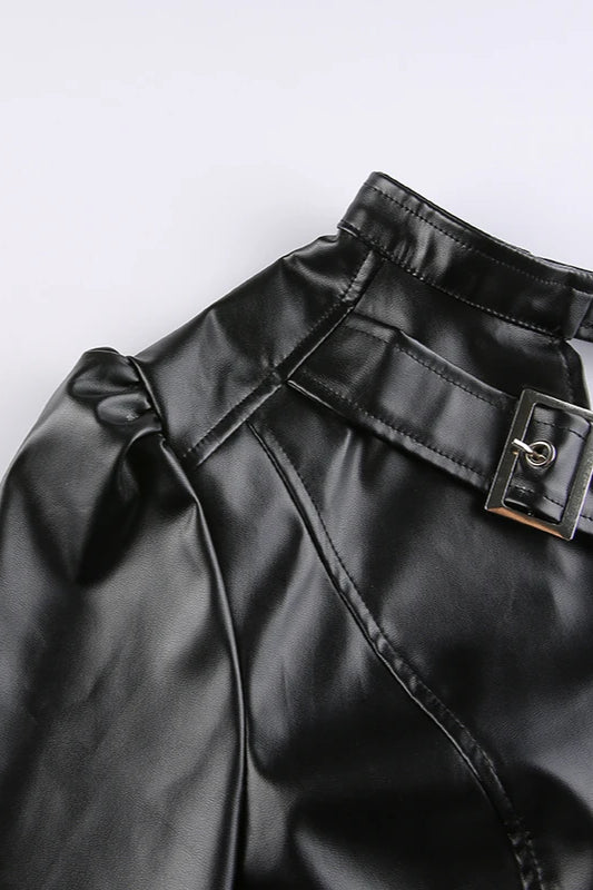 Asymmetrical Punk Crop Jacket