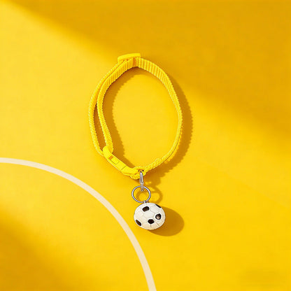 Football Bell Nylon Pet Collar for Cats & Small Dogs
