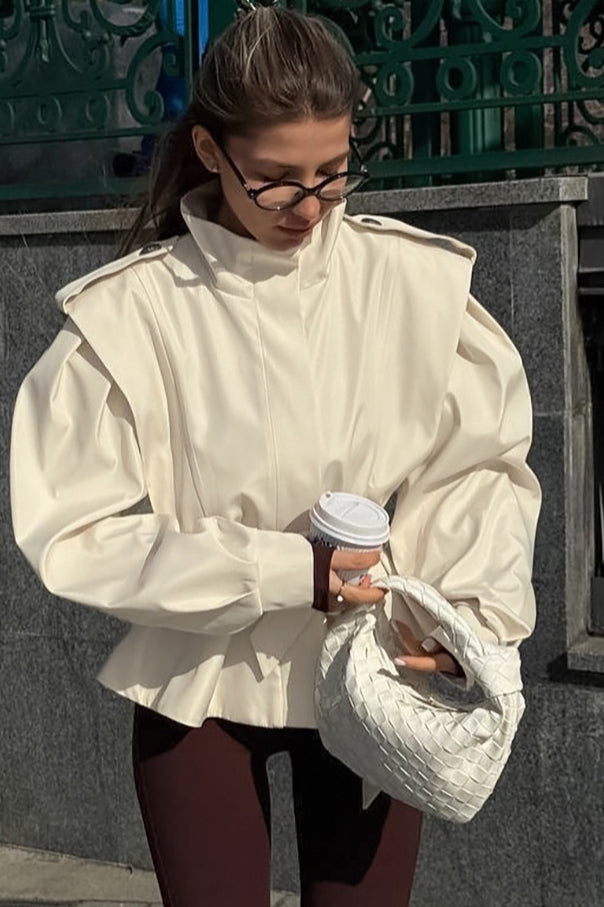 Relaxed Fit Notch Collar Belted Coat