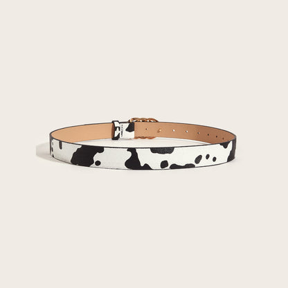 Retro Animal Print Statement Waist Belt