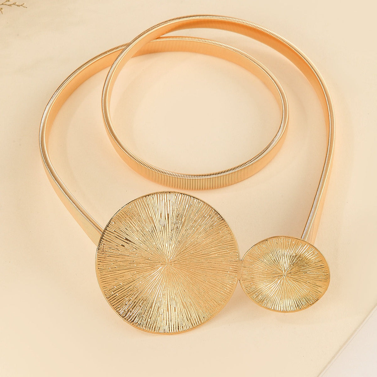 Elastic Metal Ring Slim Waist Chain