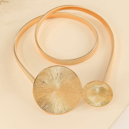 Elastic Metal Ring Slim Waist Chain