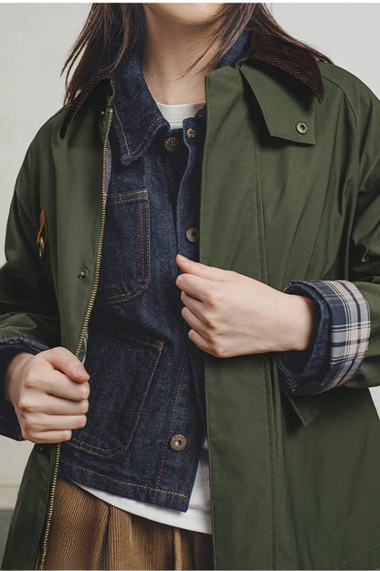 Corduroy Patchwork Hunting Jacket