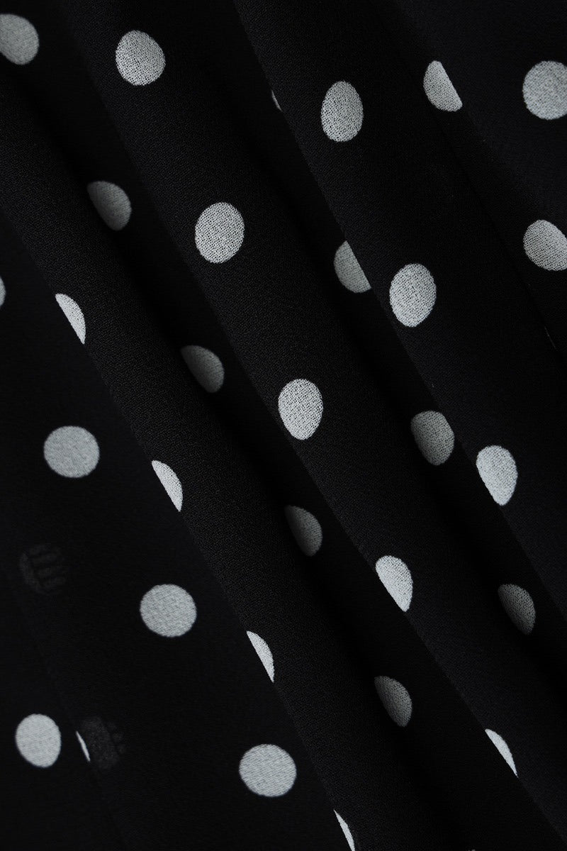 Polka Dot Halter Strapless Mini Dress