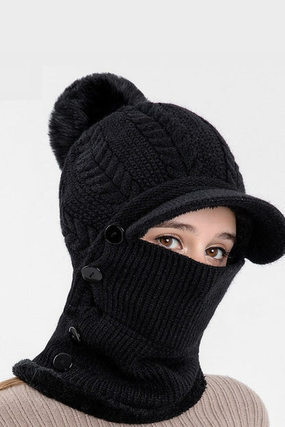 Thermal Fleece Lined Balaclava Hat