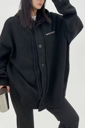 Loose Fit Drawstring Sweater