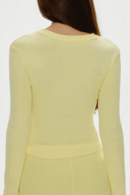 Knitted Slim Fit Button Cardigan