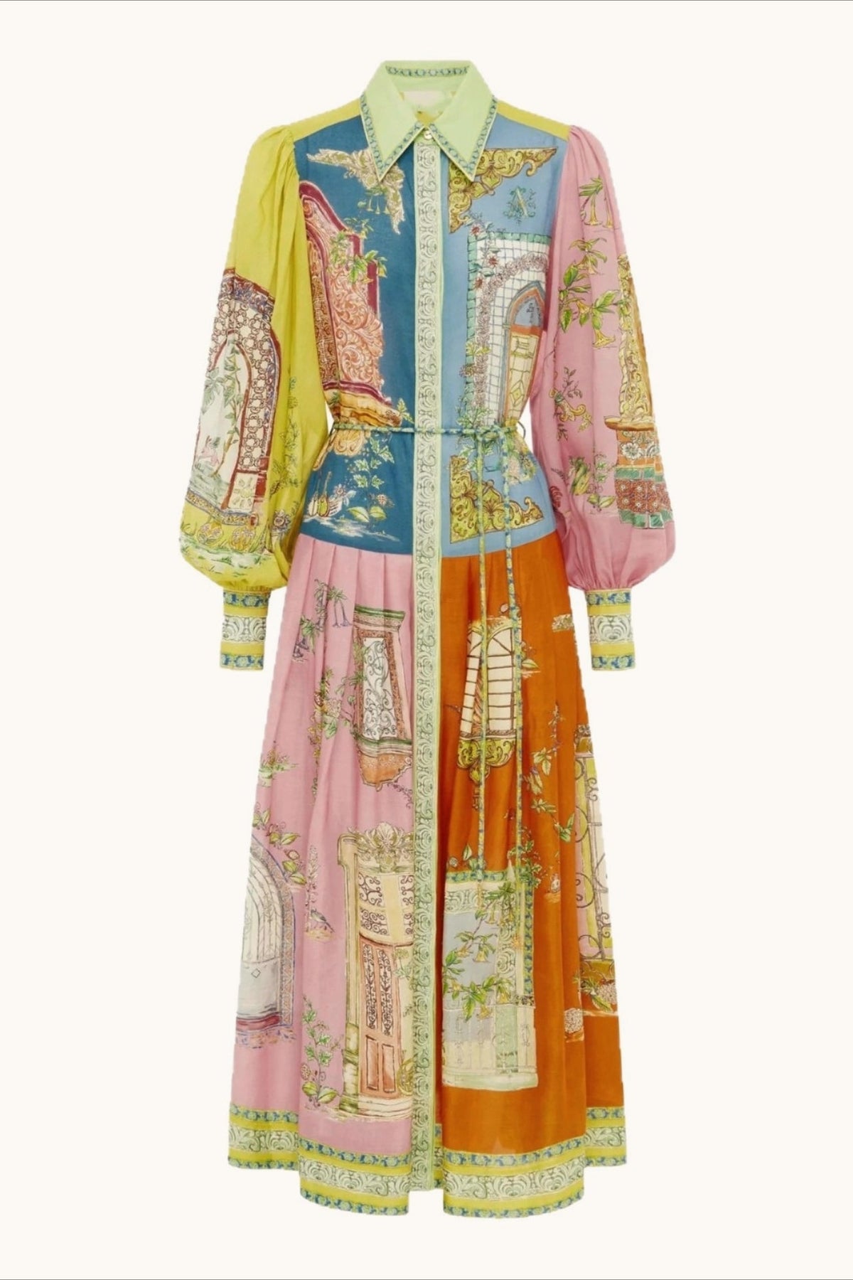 Graffiti Printed A-Line Casual Boho Dress