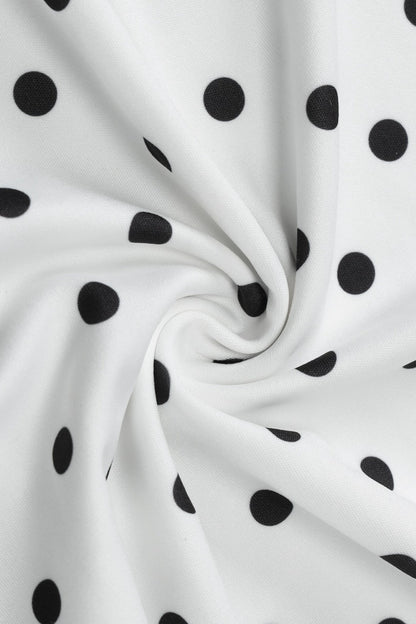 Polka Dot Asymmetrical Slim Fit Mini Dress