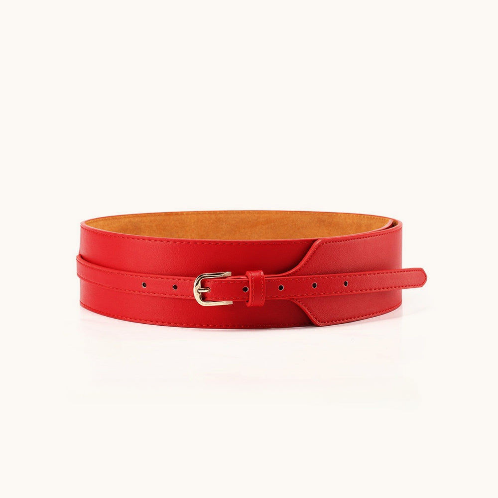 Solid Color Wide Minimal Waist Belt