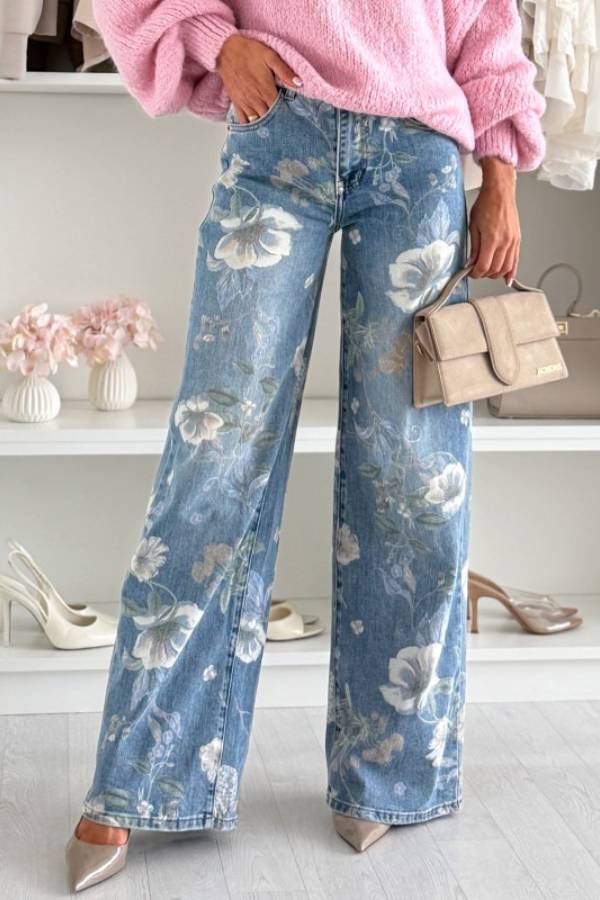 PASTEL FLOWERS jeans