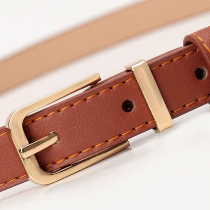 Minimalist Faux Leather Waist Belt