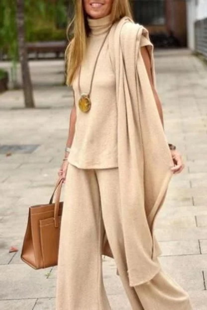 Casual Fashion Long Three-Piece Set