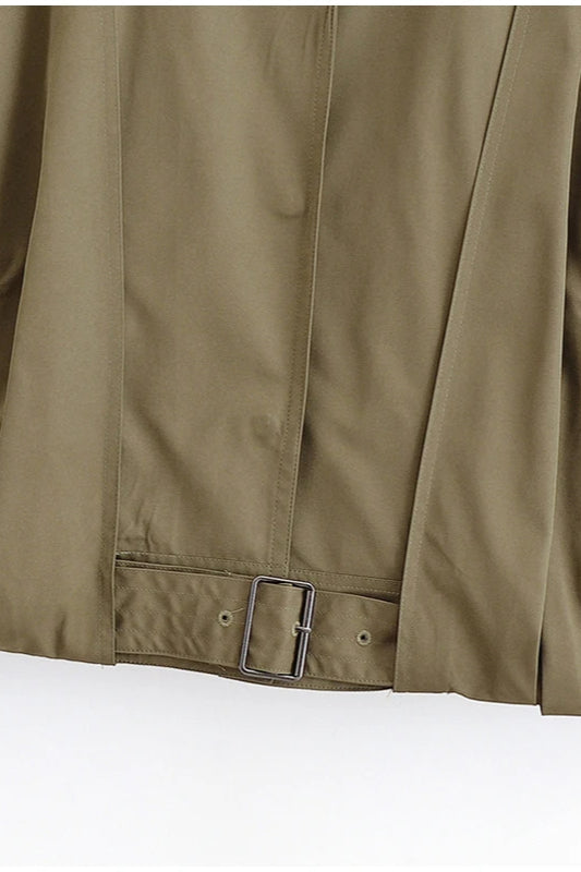 Buckle Belted Bomber Jacket