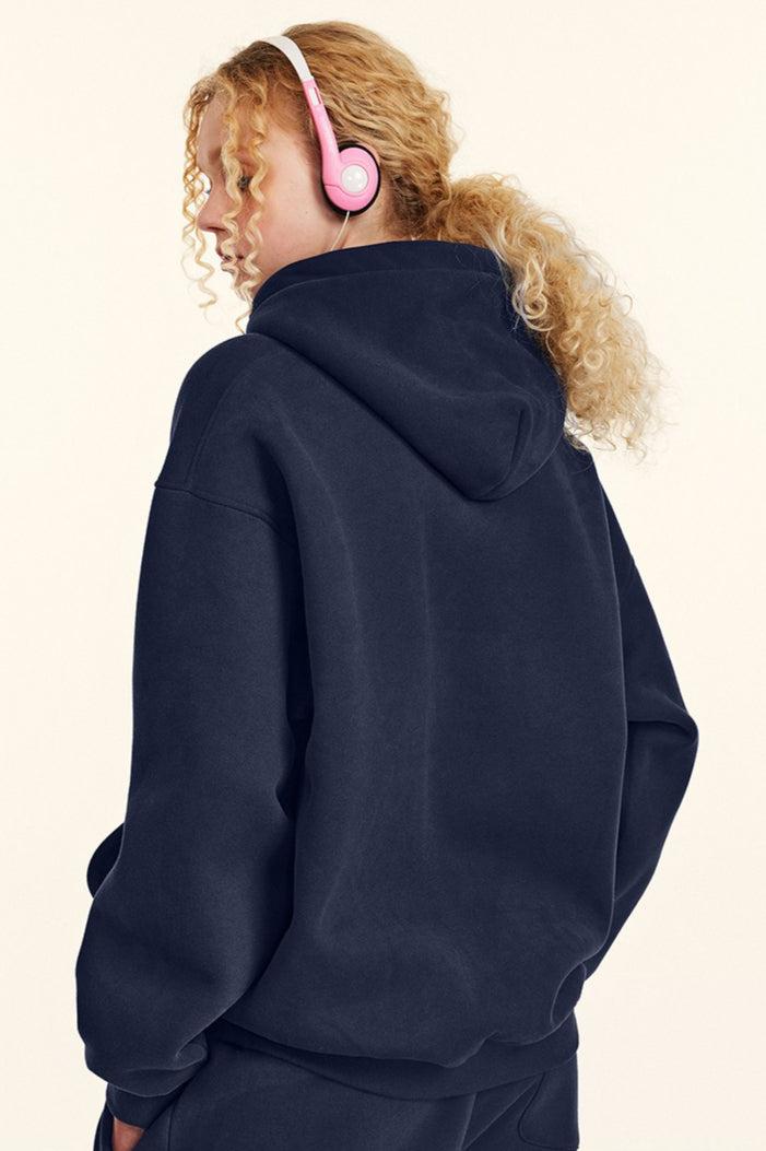 Oversized Heavyweight Fleece Pullover Hoodie