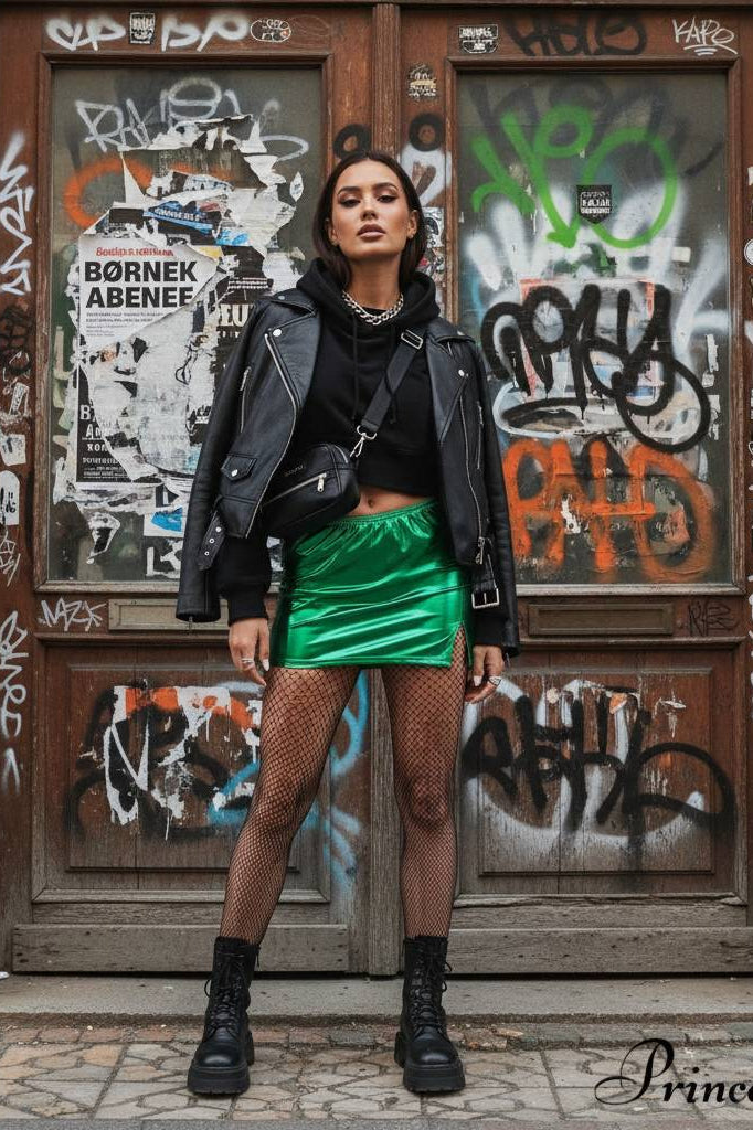 Wetlook Mini Club Party Skirt