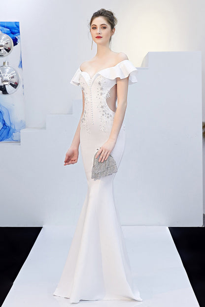 Elegant Off Shoulder Bodycon Formal Dress
