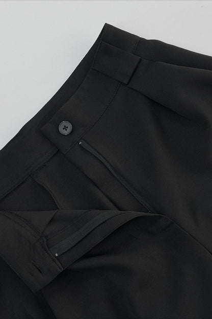 High Waist Minimalist Casual Tailored Shorts