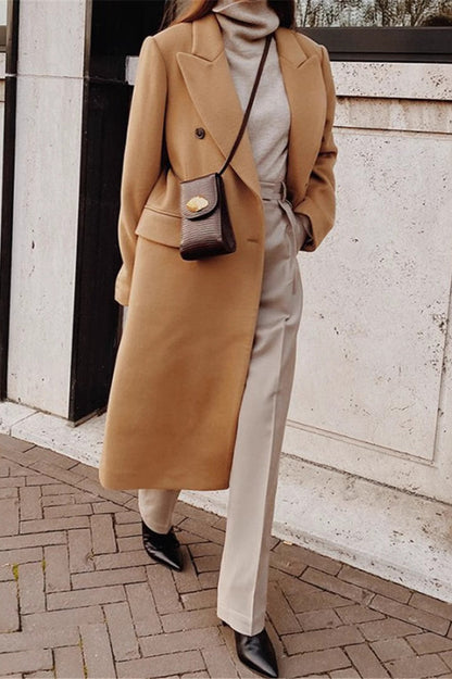 Double Breasted Slim Coat