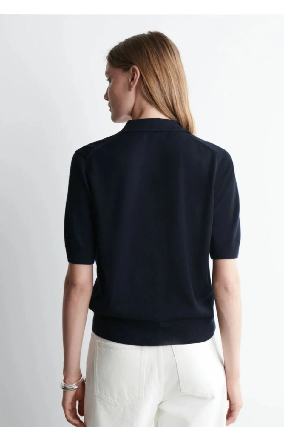 Short Sleeve Polo Cardigan