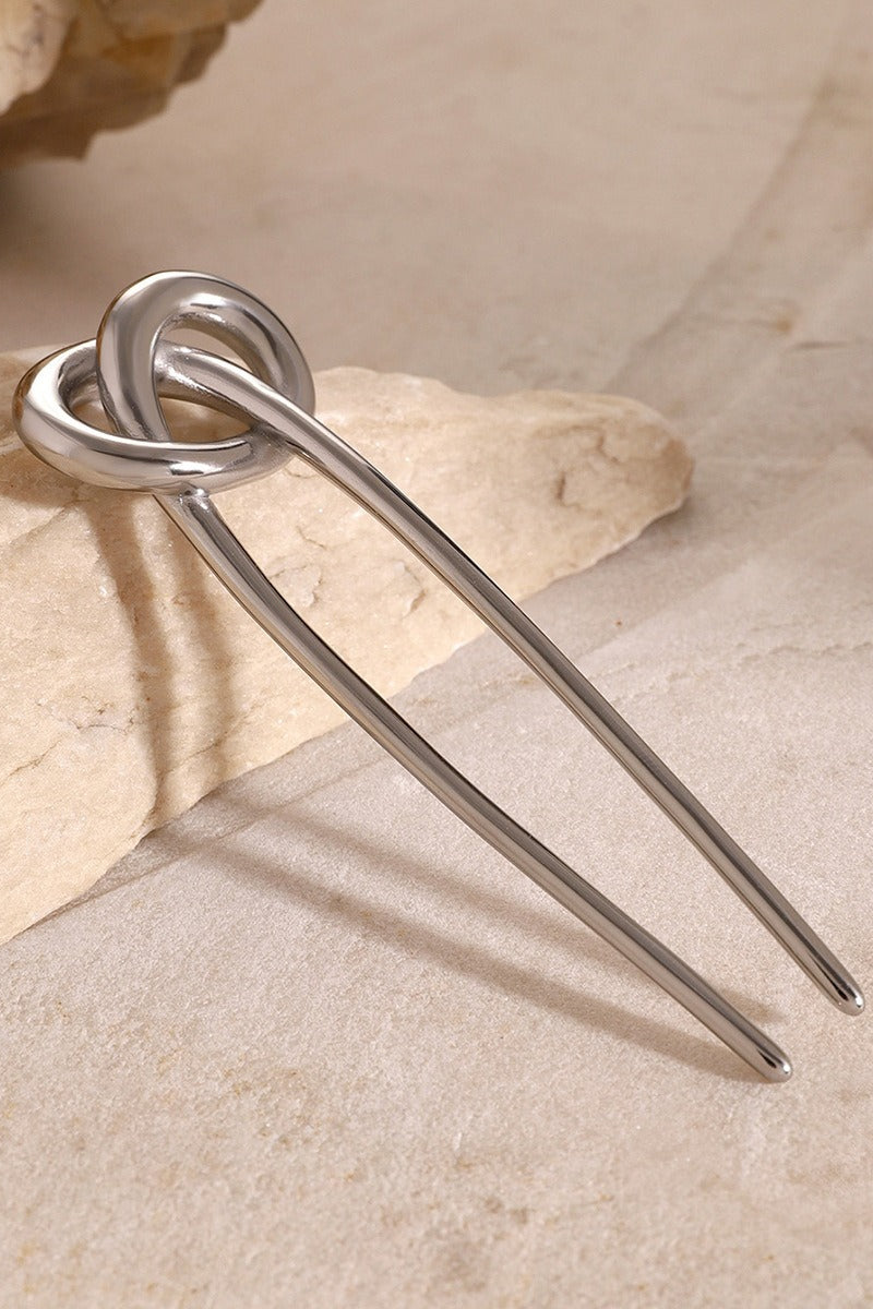Elegant Polished Stainless Steel Hairpin