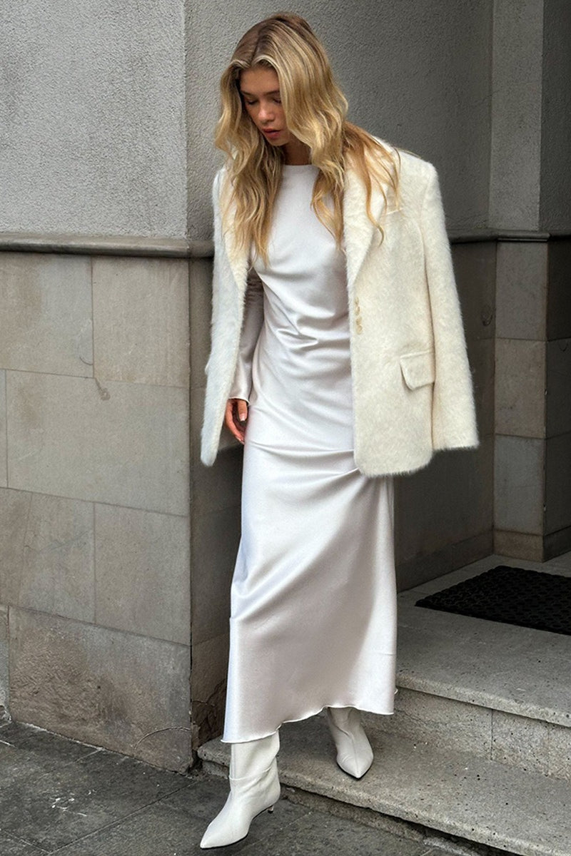 Soft Pile Notch Collar Coat