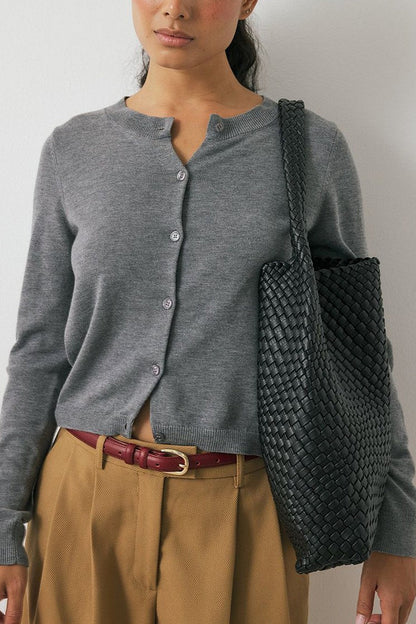 Essential Round Neck Cardigan