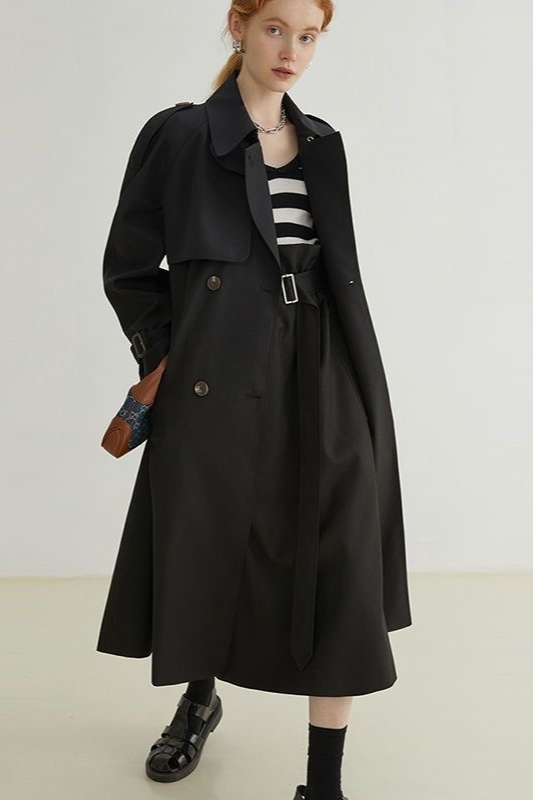 British Mid Length Trendy Elegant Overcoat
