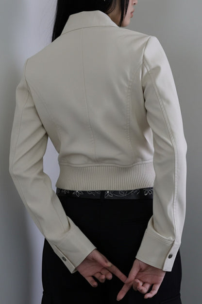 Tailored Waist Utility Zip Jacket
