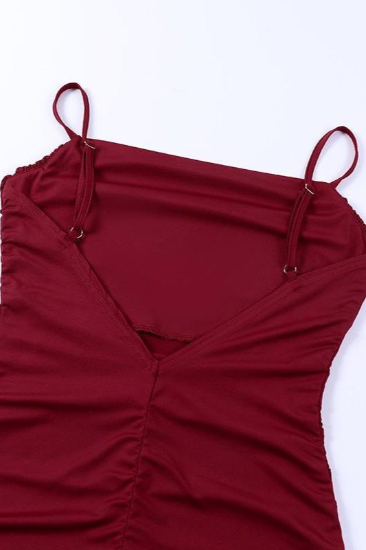 Knit Backless Slip Dress