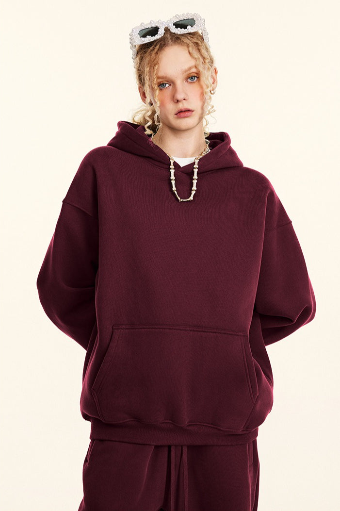 Oversized Heavyweight Fleece Pullover Hoodie