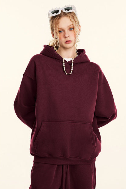 Oversized Heavyweight Fleece Pullover Hoodie