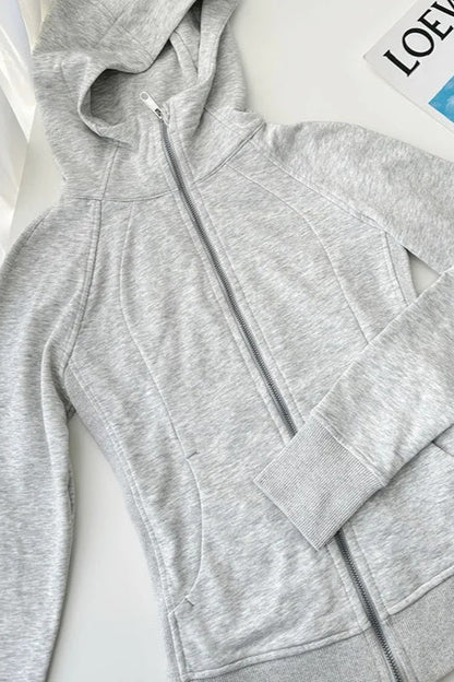 Solid Pullover Basic Hoodie