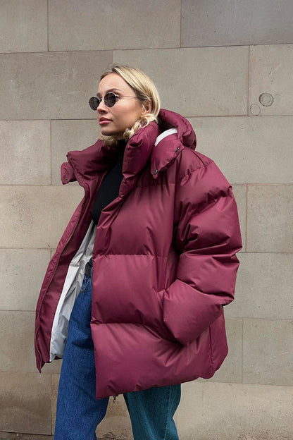 Relaxed Fit Quilted Longline Coat