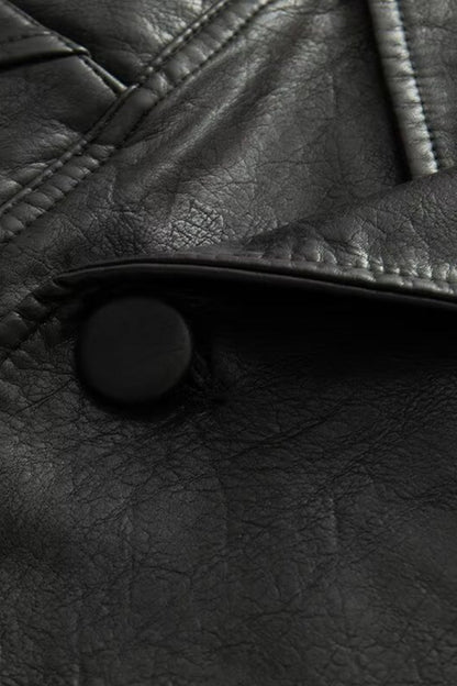 Weathered Leather Flight Jacket