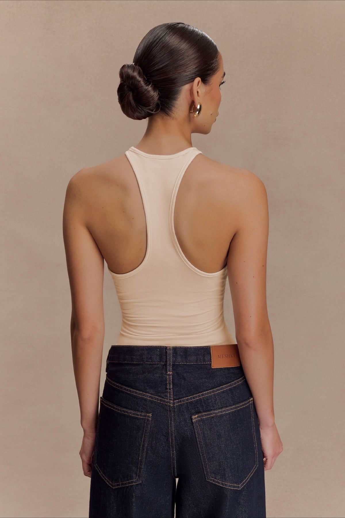 Metal Trim Halter Cutout Chic Halter Top